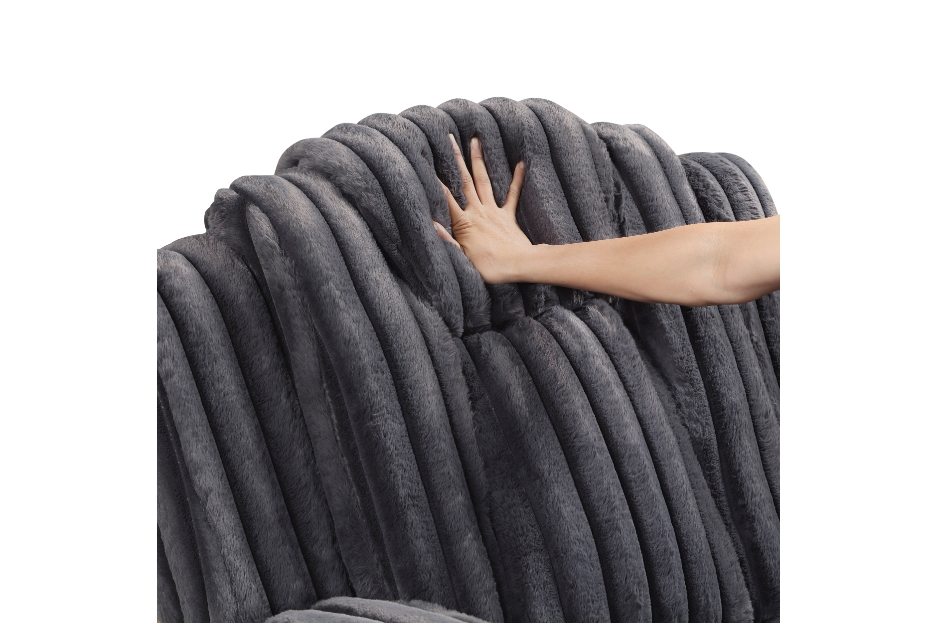 8348DGY Phyllis Dark Gray Reclining Sofa Set
