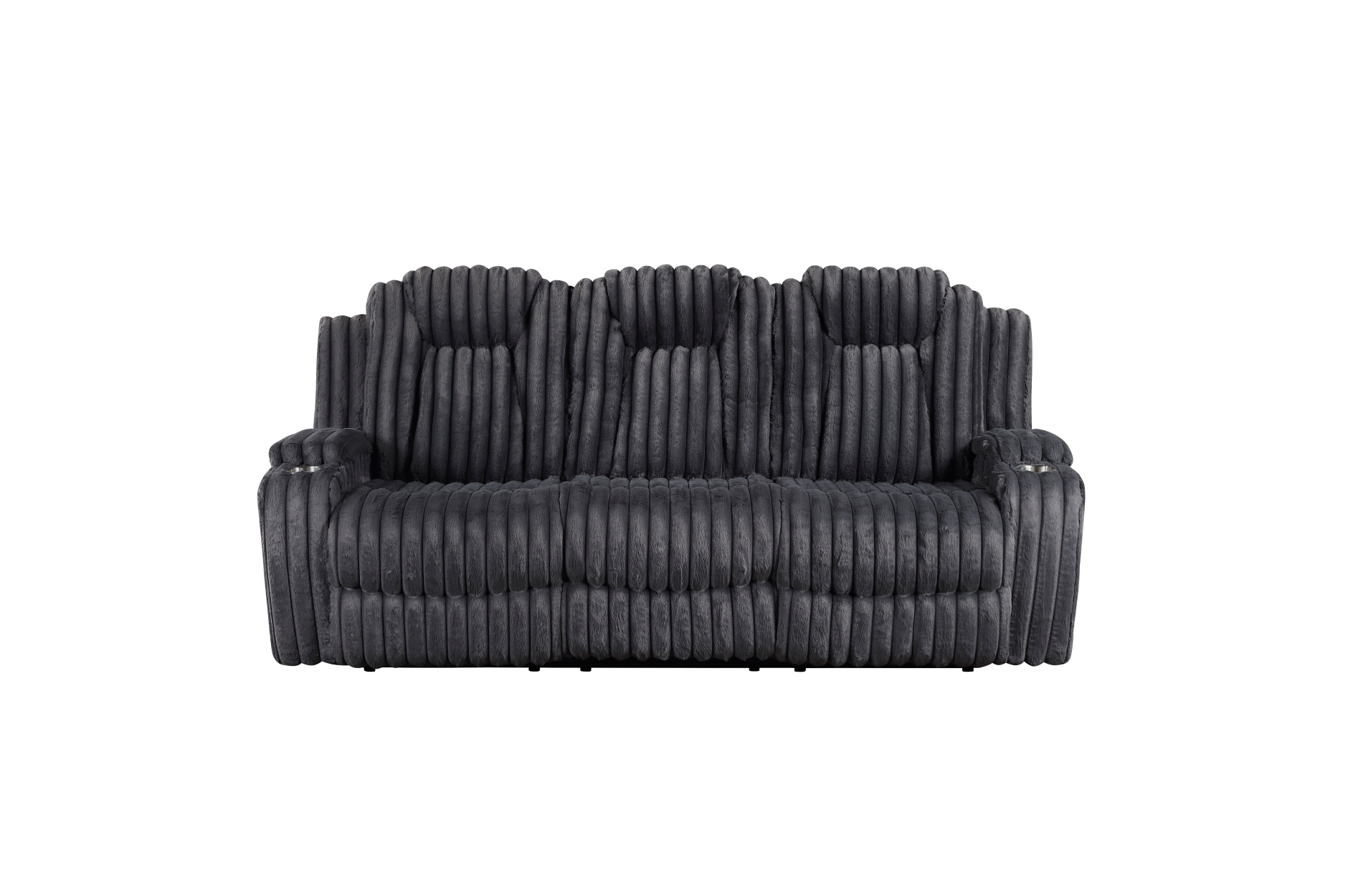 8348DGY Phyllis Dark Gray Reclining Sofa Set