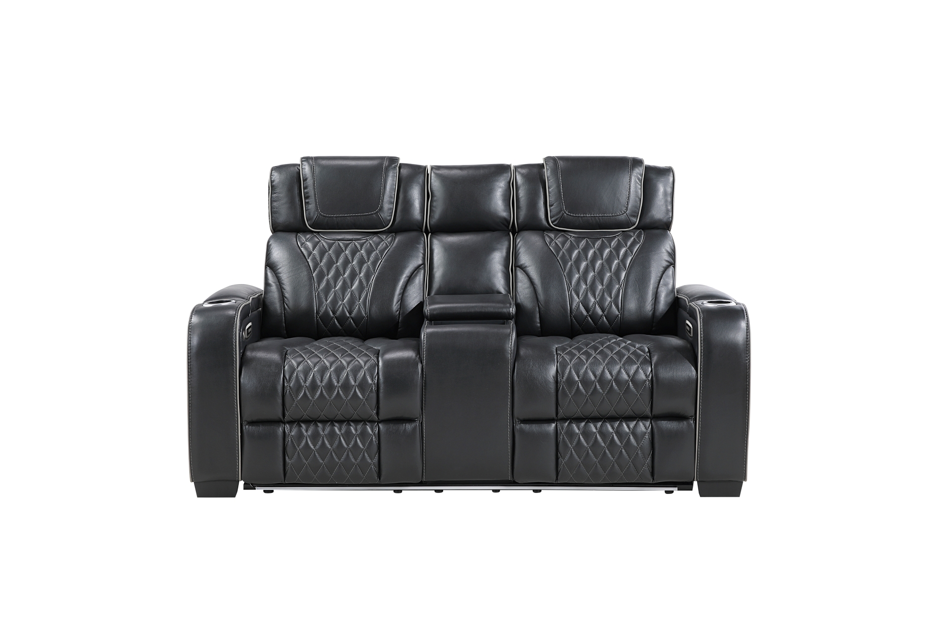 8449BK Apex Black Power Reclining Sofa Set