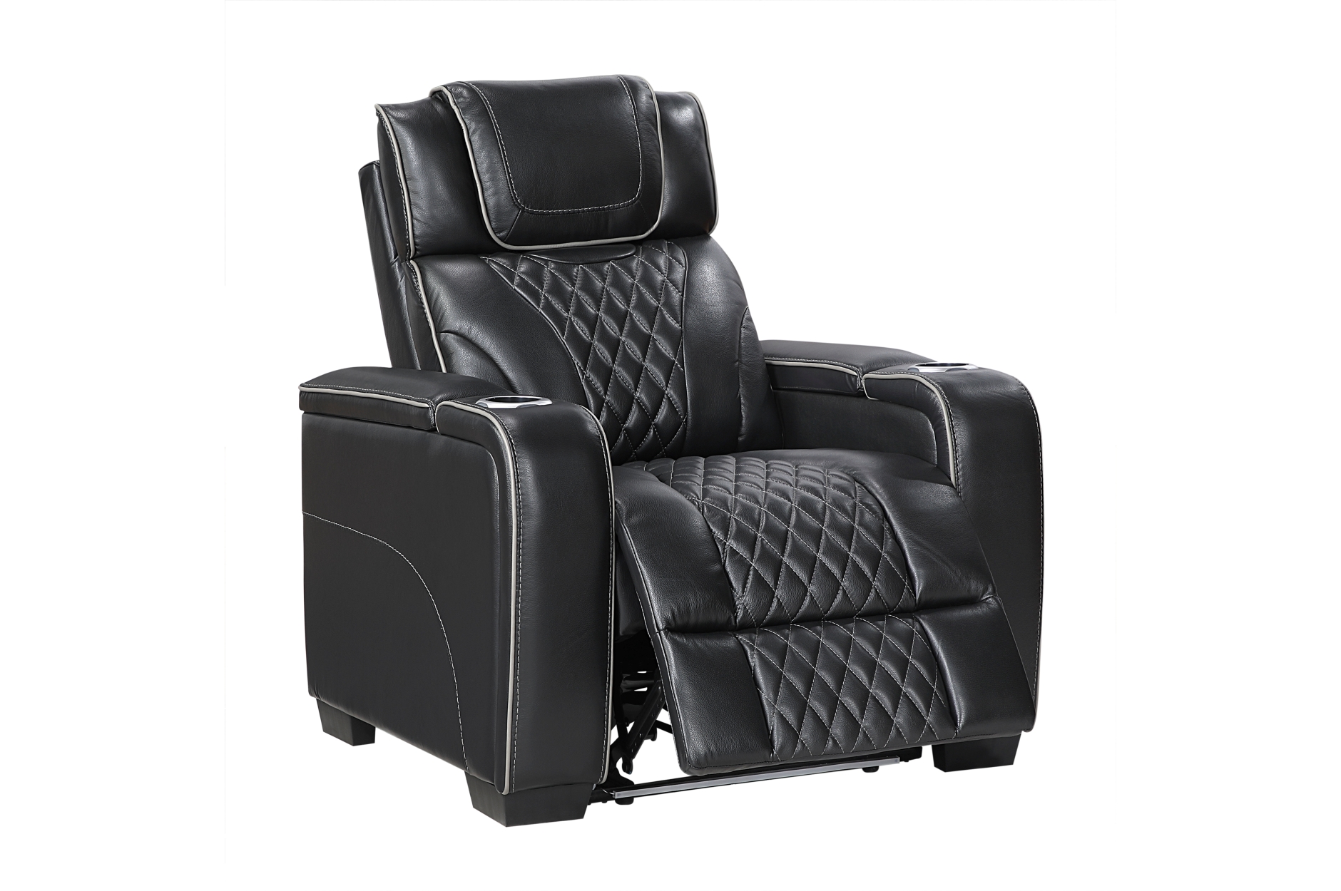8449BK Apex Black Power Reclining Sofa Set