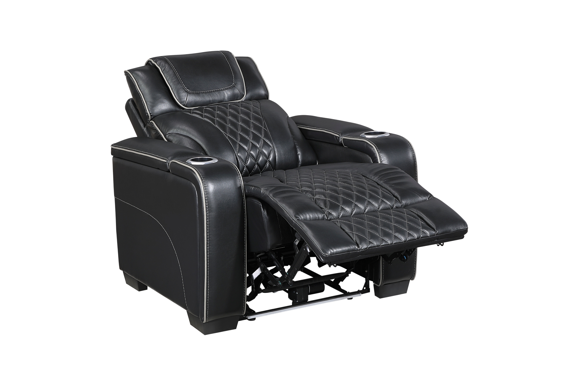 8449BK Apex Black Power Reclining Sofa Set