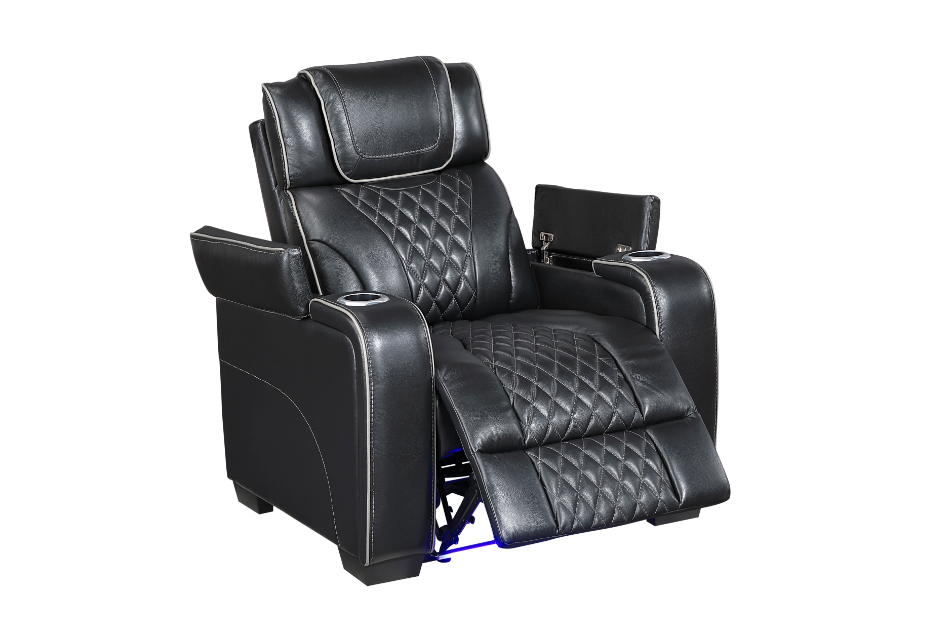 8449BK Apex Black Power Reclining Sofa Set