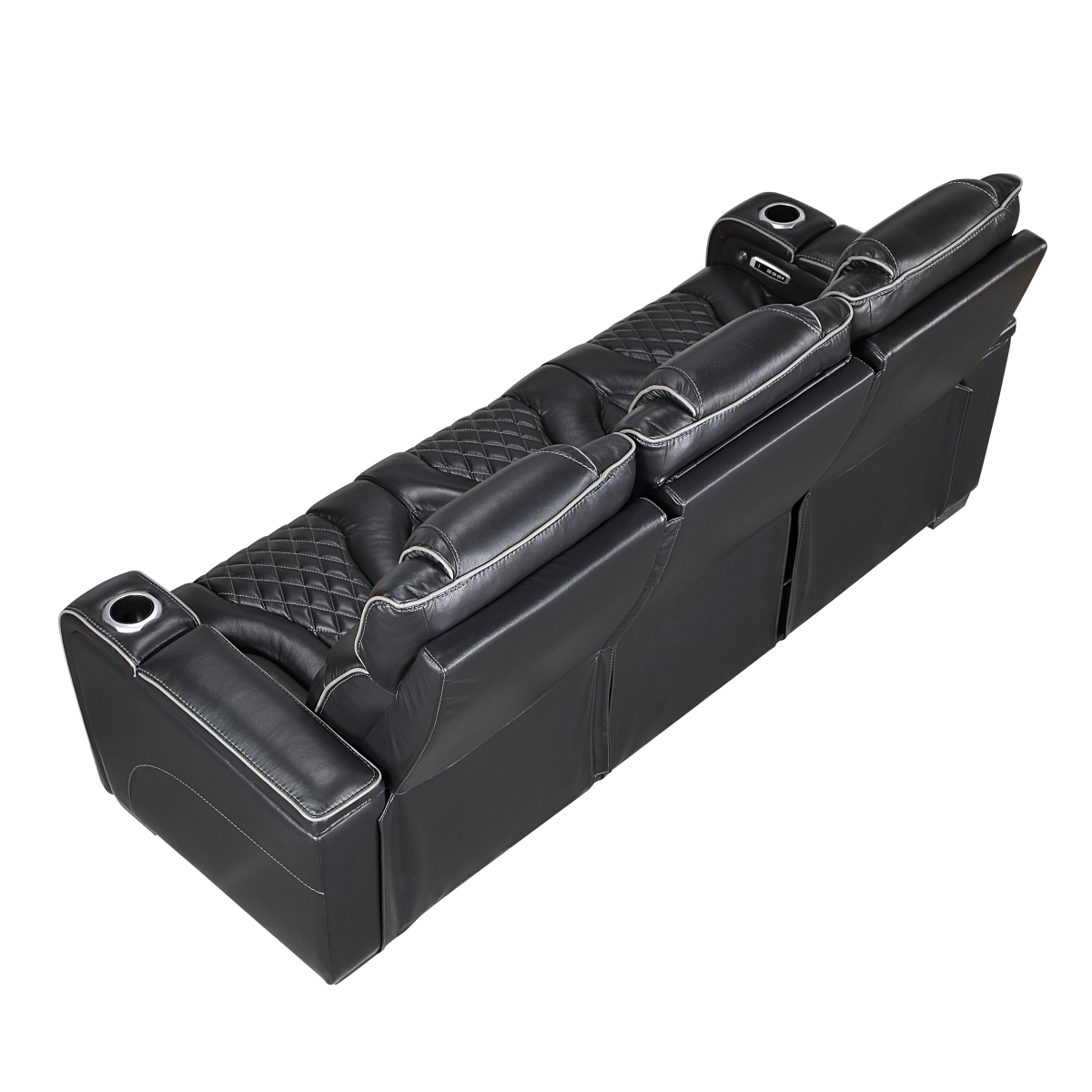 8449BK Apex Black Power Reclining Sofa Set