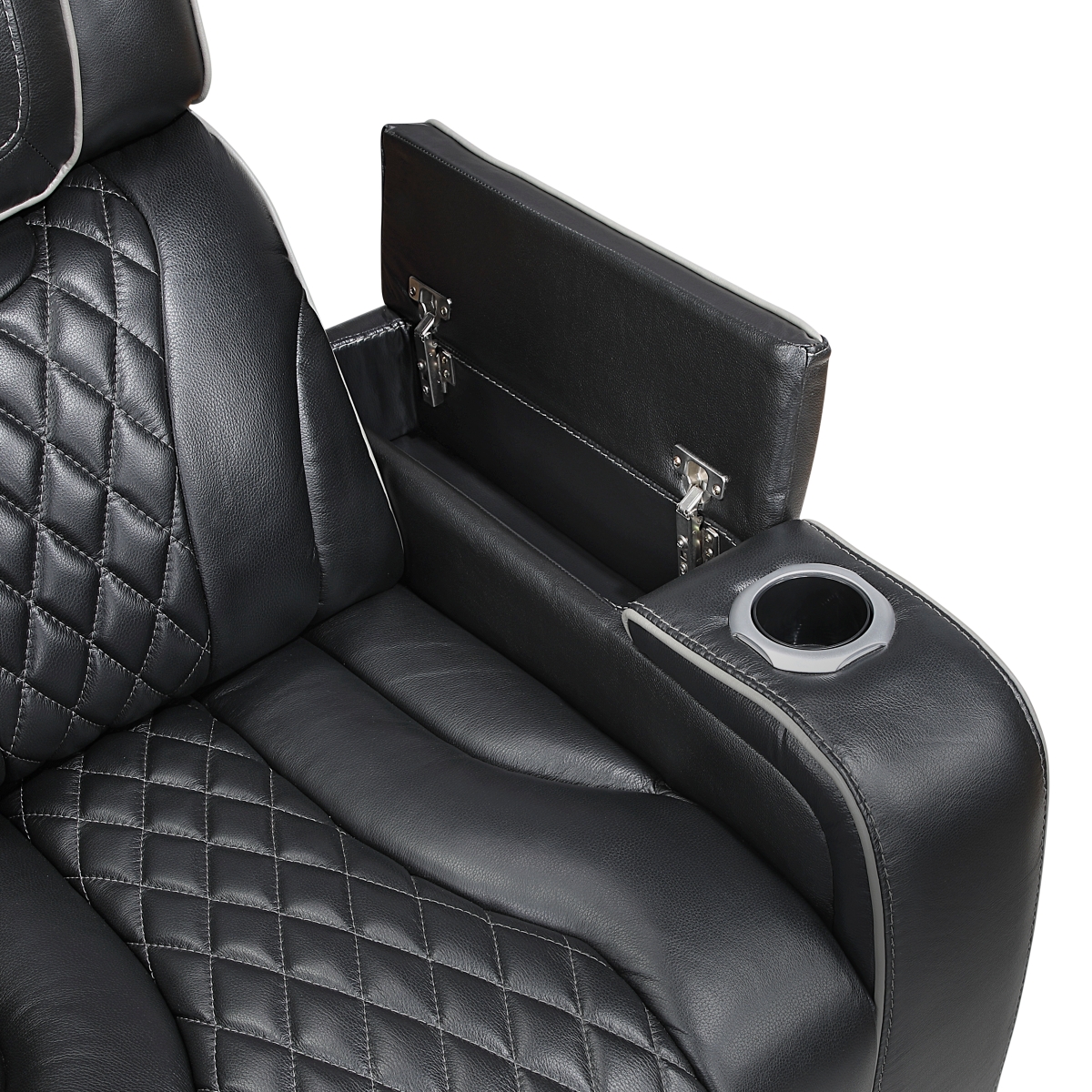 8449BK Apex Black Power Reclining Sofa Set