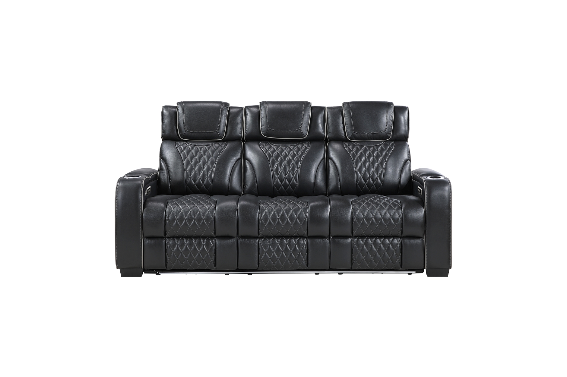 8449BK Apex Black Power Reclining Sofa Set