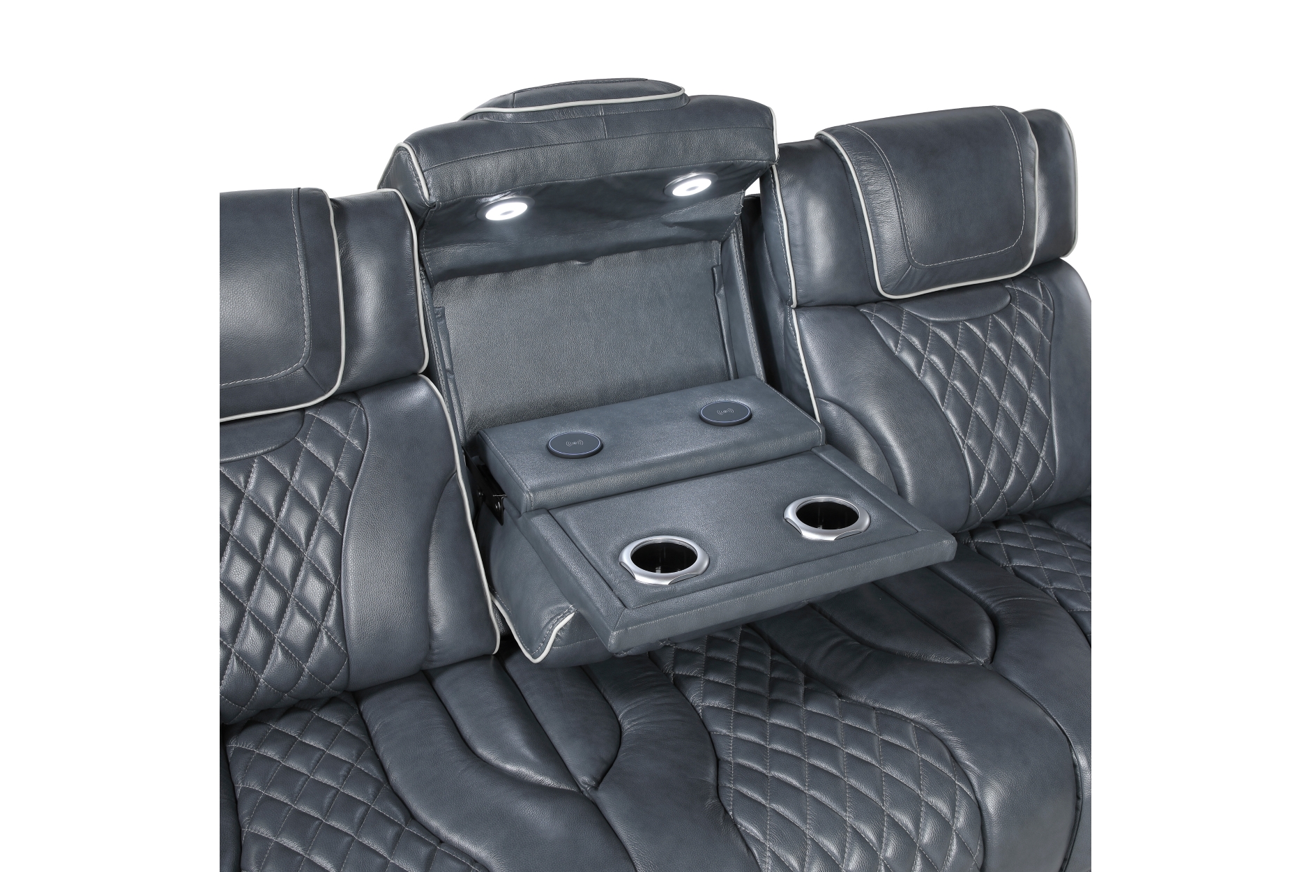 8449BU Apex Blue Power Reclining Sofa Set