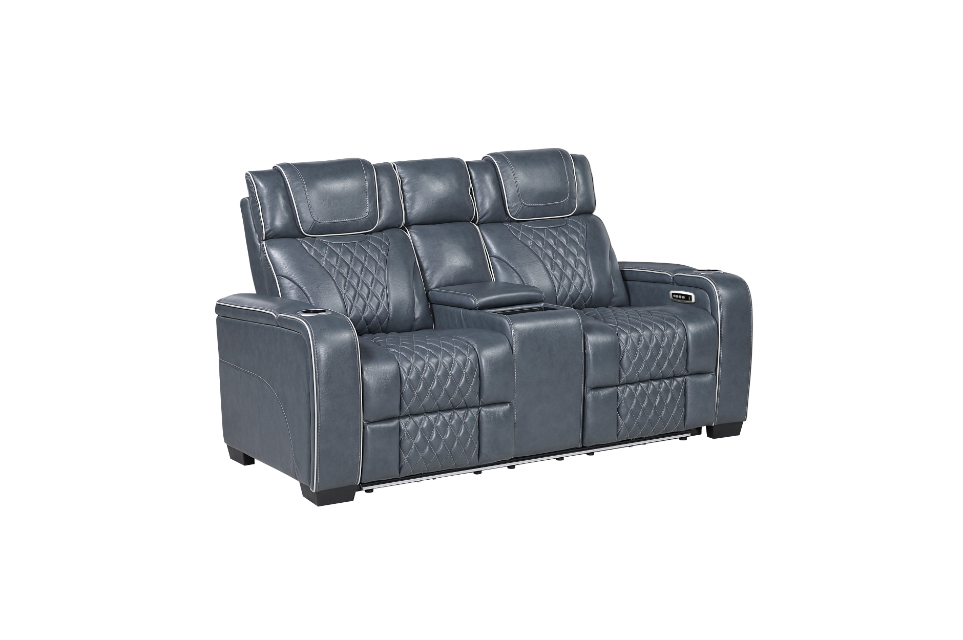 8449BU Apex Blue Power Reclining Sofa Set