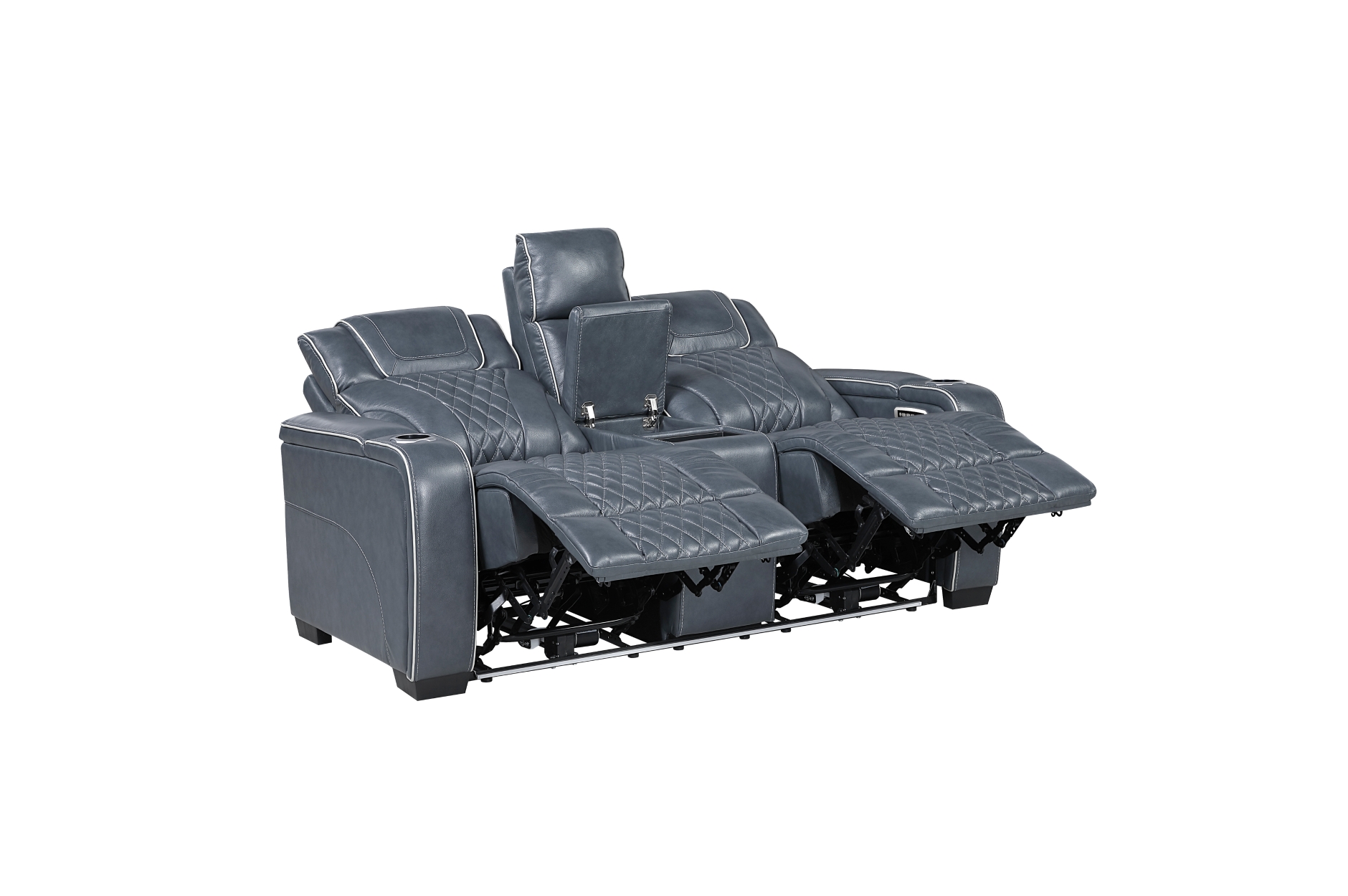 8449BU Apex Blue Power Reclining Sofa Set