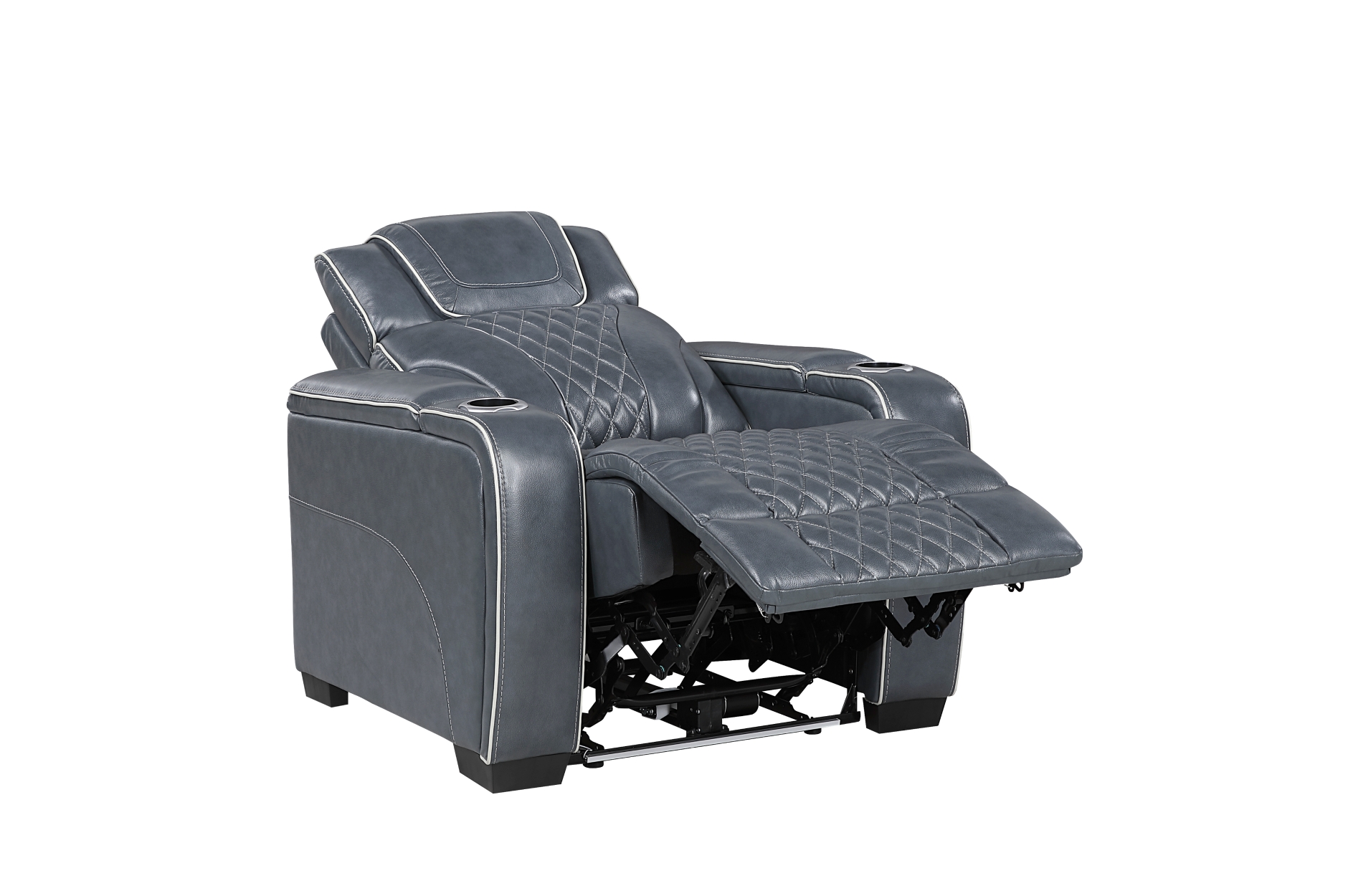 8449BU Apex Blue Power Reclining Sofa Set
