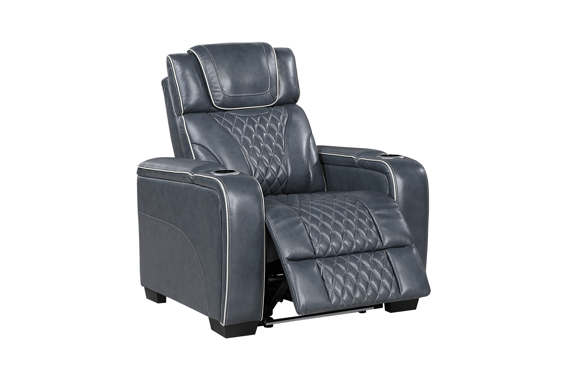 8449BU Apex Blue Power Reclining Sofa Set