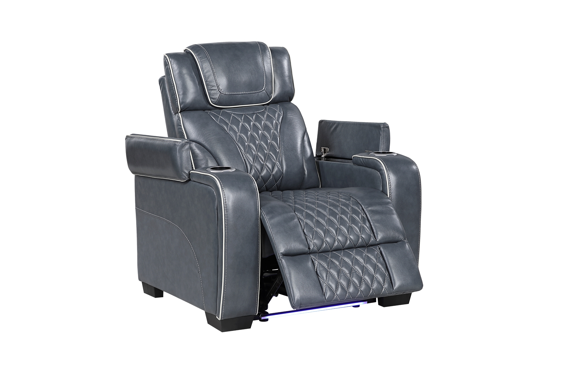 8449BU Apex Blue Power Reclining Sofa Set