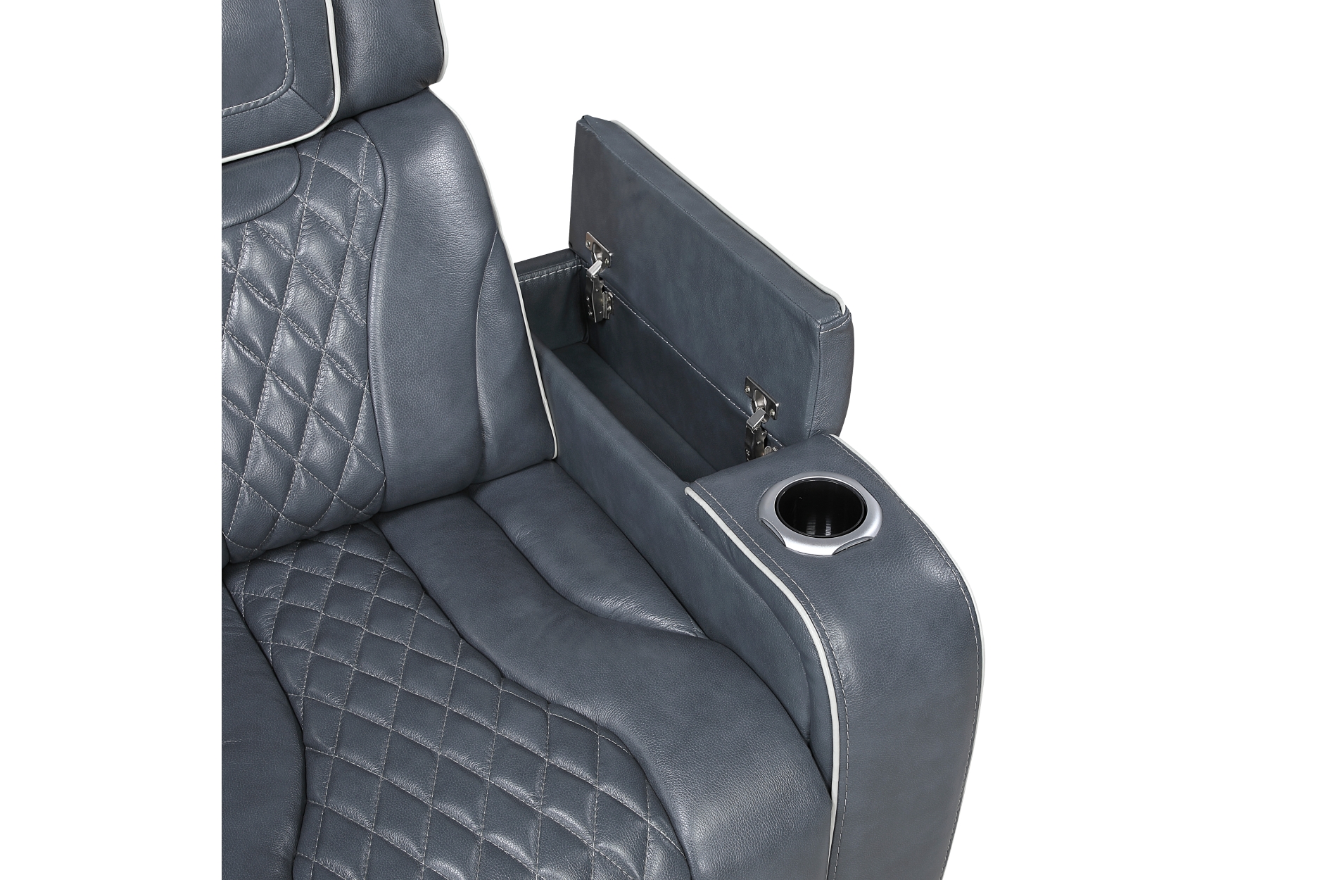 8449BU Apex Blue Power Reclining Sofa Set