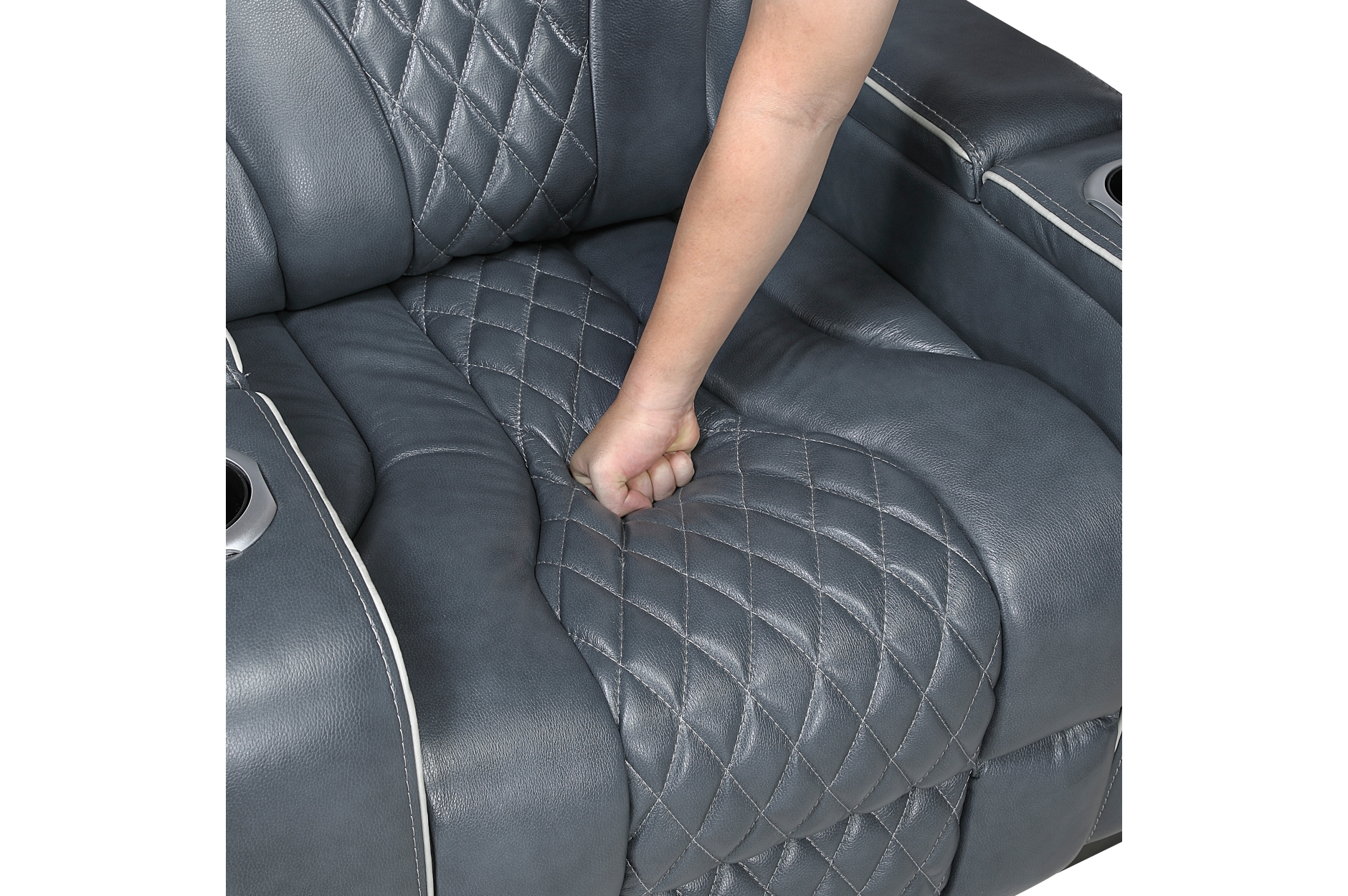8449BU Apex Blue Power Reclining Sofa Set