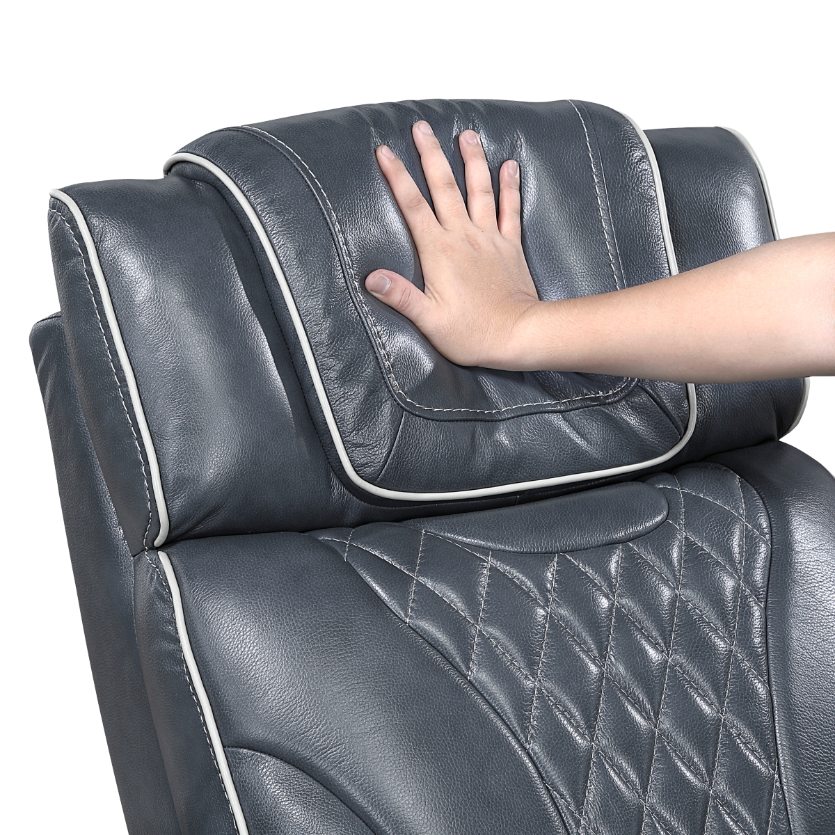 8449BU Apex Blue Power Reclining Sofa Set