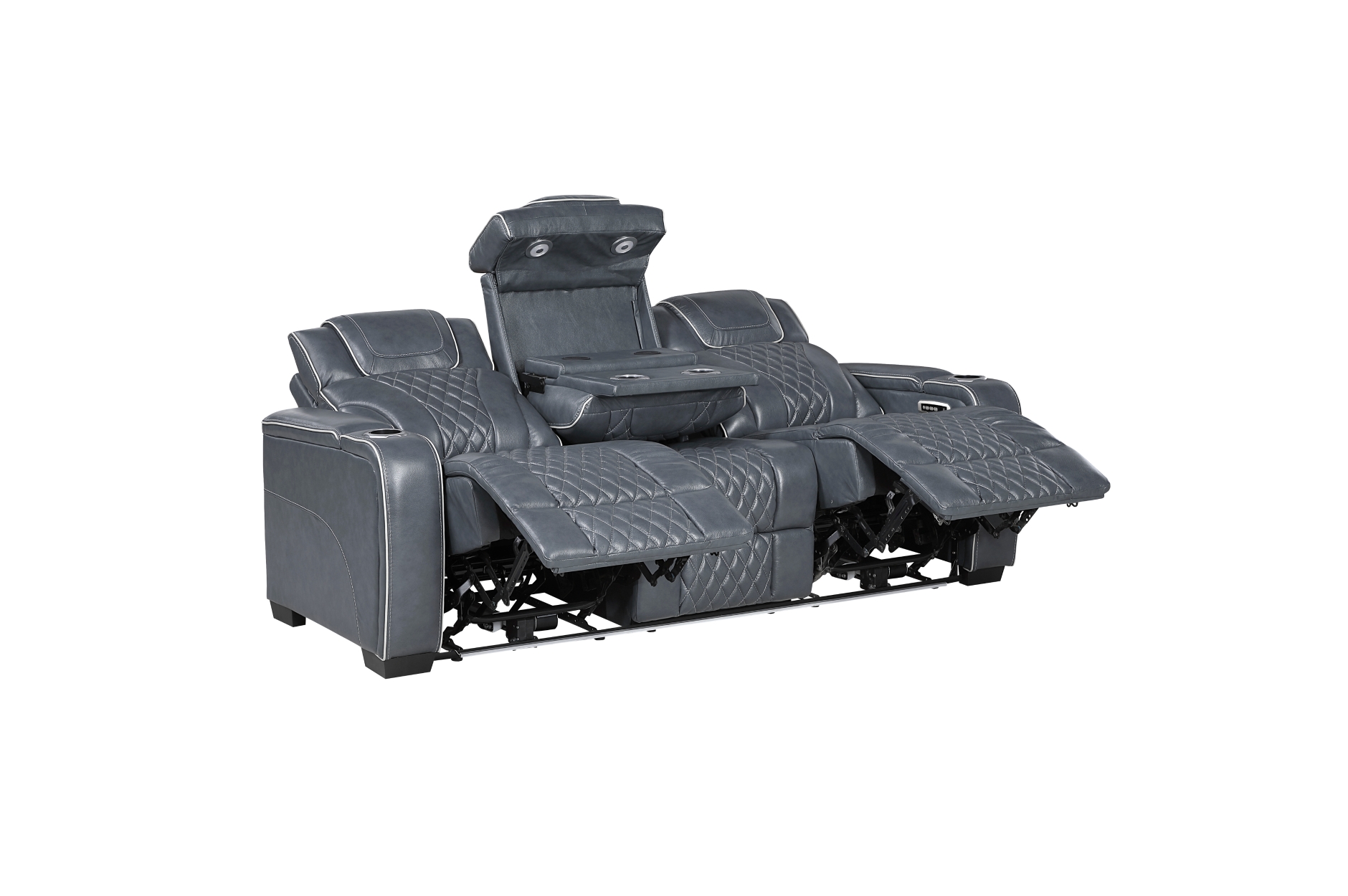 8449BU Apex Blue Power Reclining Sofa Set