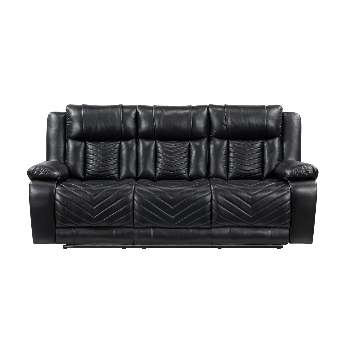 8457BLK Huron Black Power Reclining Sofa Set