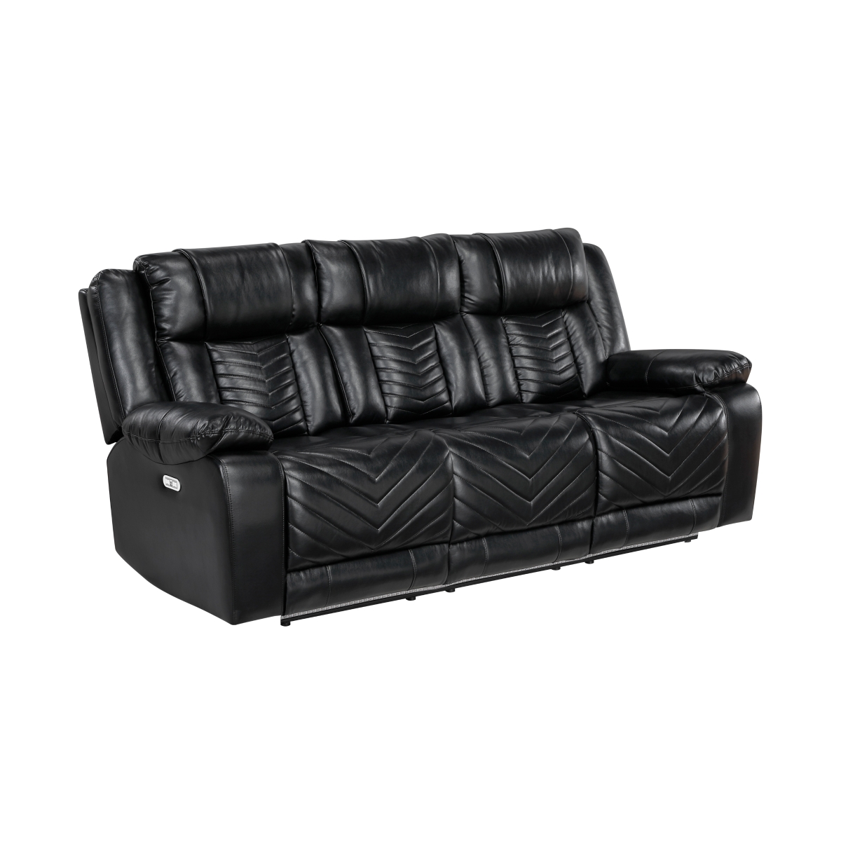 8457BLK Huron Black Power Reclining Sofa Set