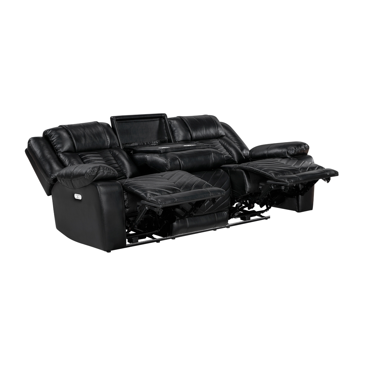 8457BLK Huron Black Power Reclining Sofa Set
