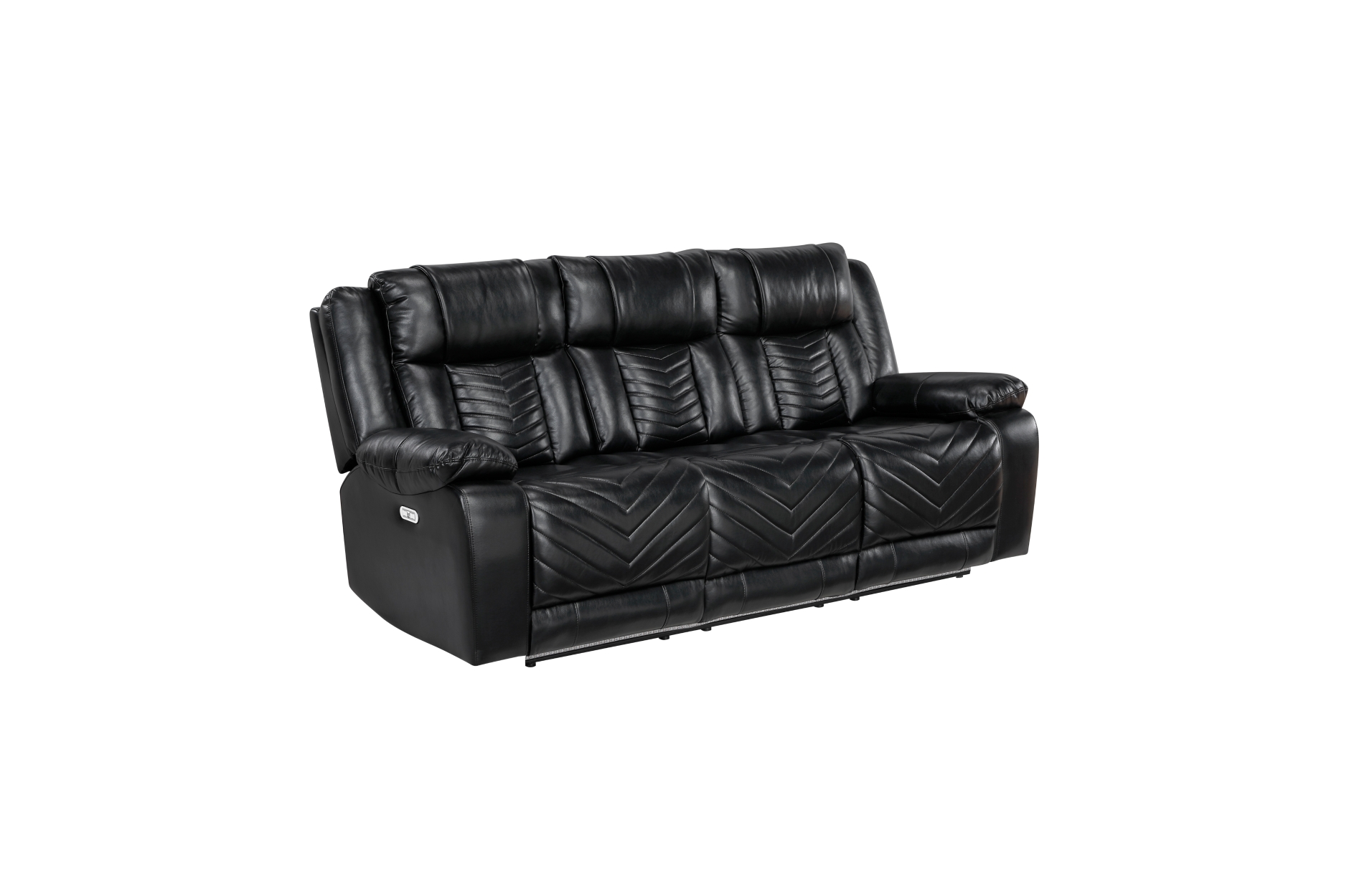 8457BLK Huron Black Power Reclining Sofa Set