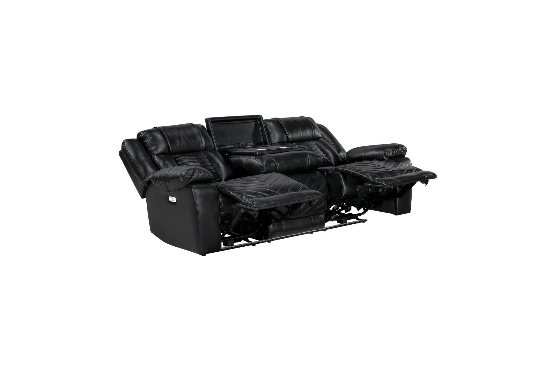 8457BLK Huron Black Power Reclining Sofa Set