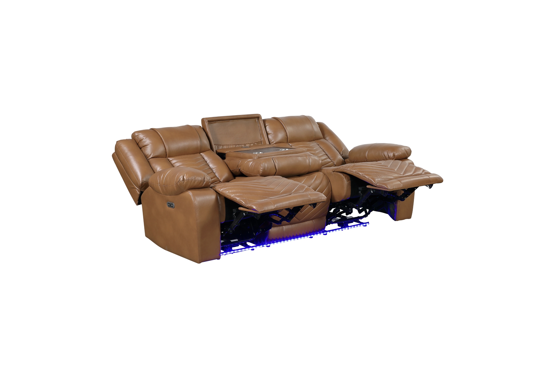 8457BRW Huron Brown Power Reclining Sofa Set