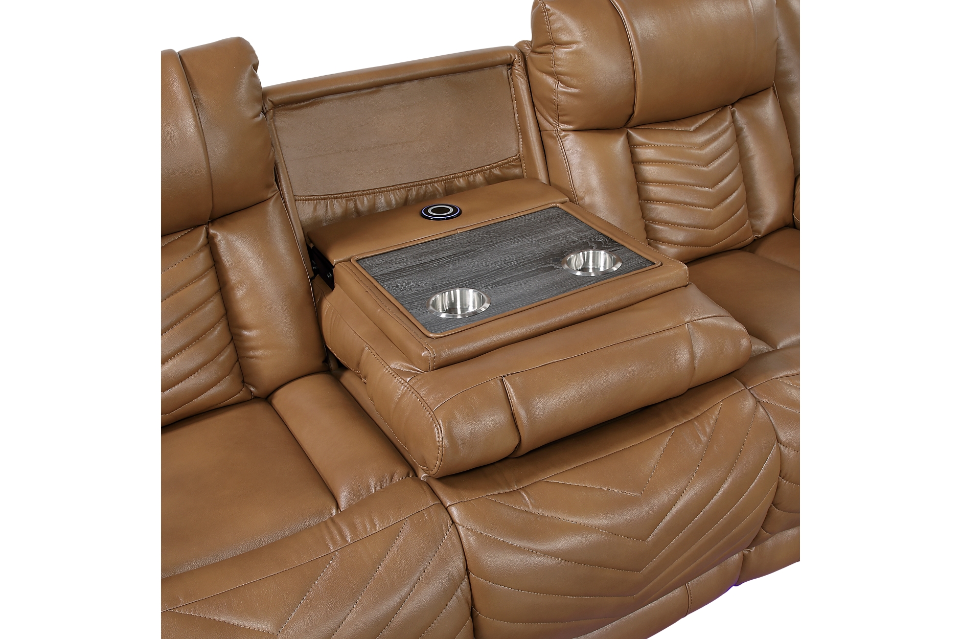 8457BRW Huron Brown Power Reclining Sofa Set