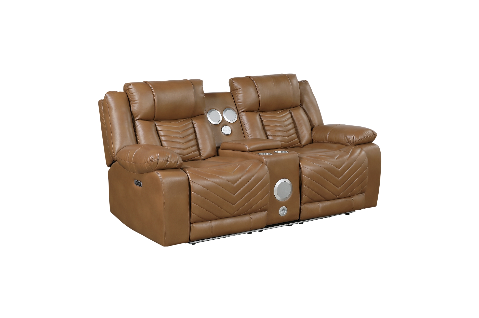 8457BRW Huron Brown Power Reclining Sofa Set