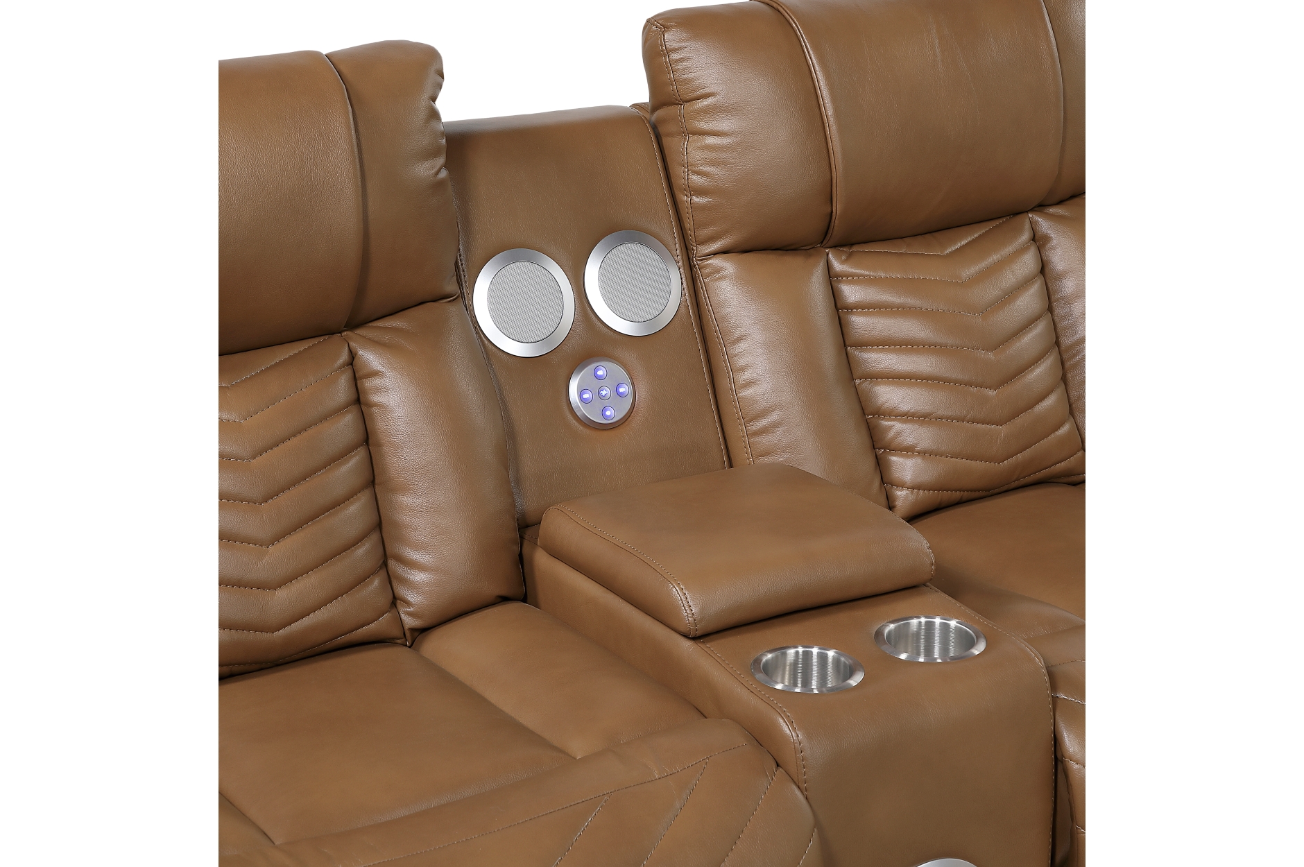 8457BRW Huron Brown Power Reclining Sofa Set
