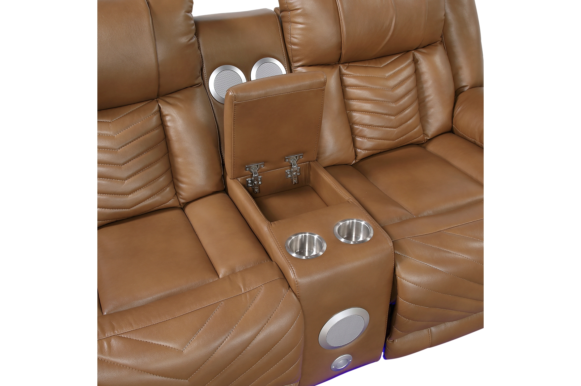 8457BRW Huron Brown Power Reclining Sofa Set