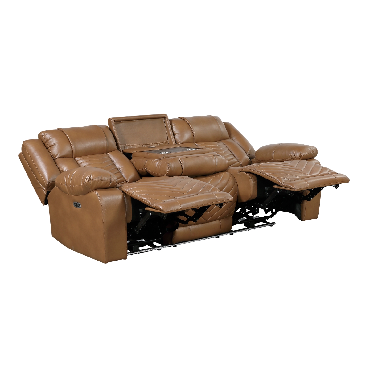 8457BRW Huron Brown Power Reclining Sofa Set