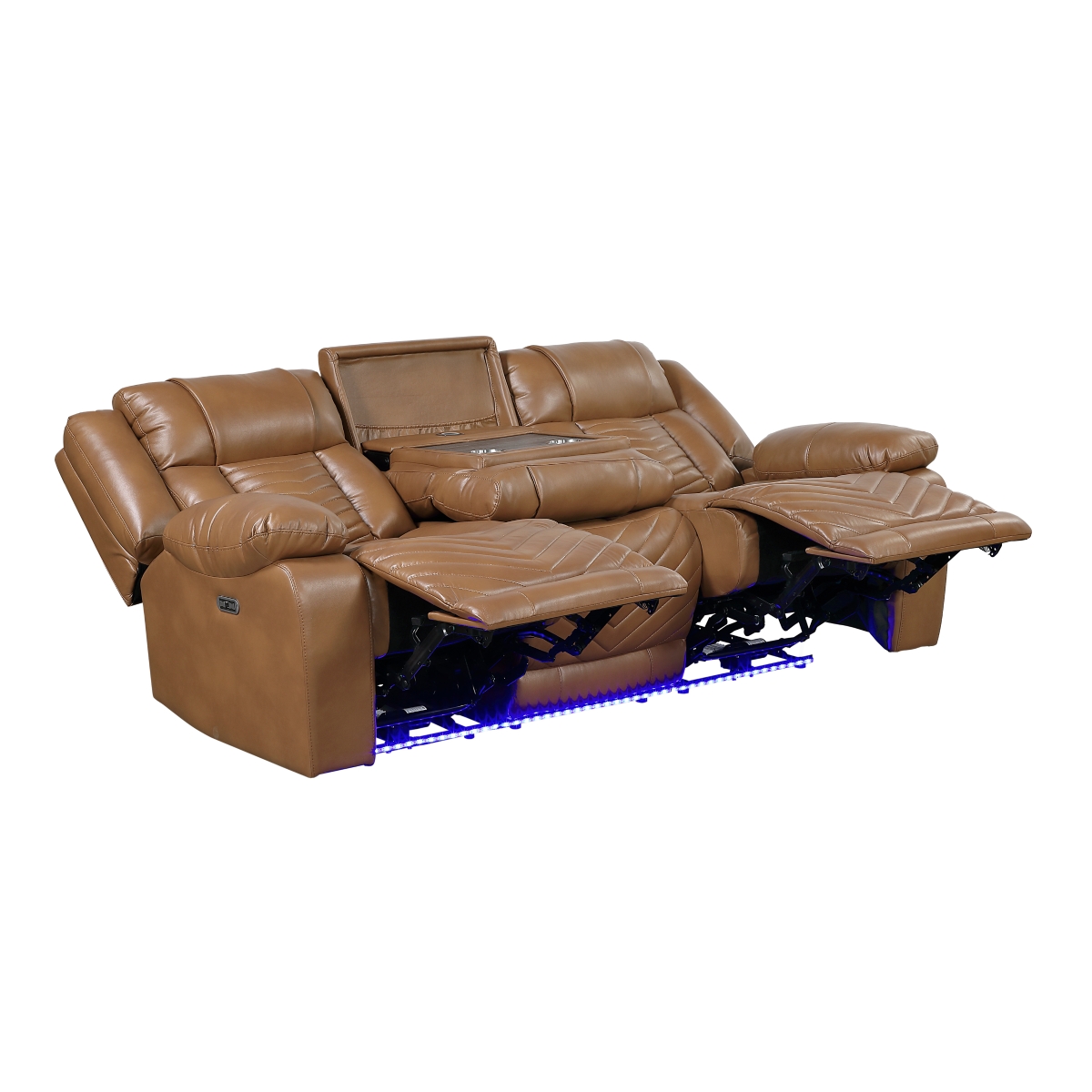 8457BRW Huron Brown Power Reclining Sofa Set