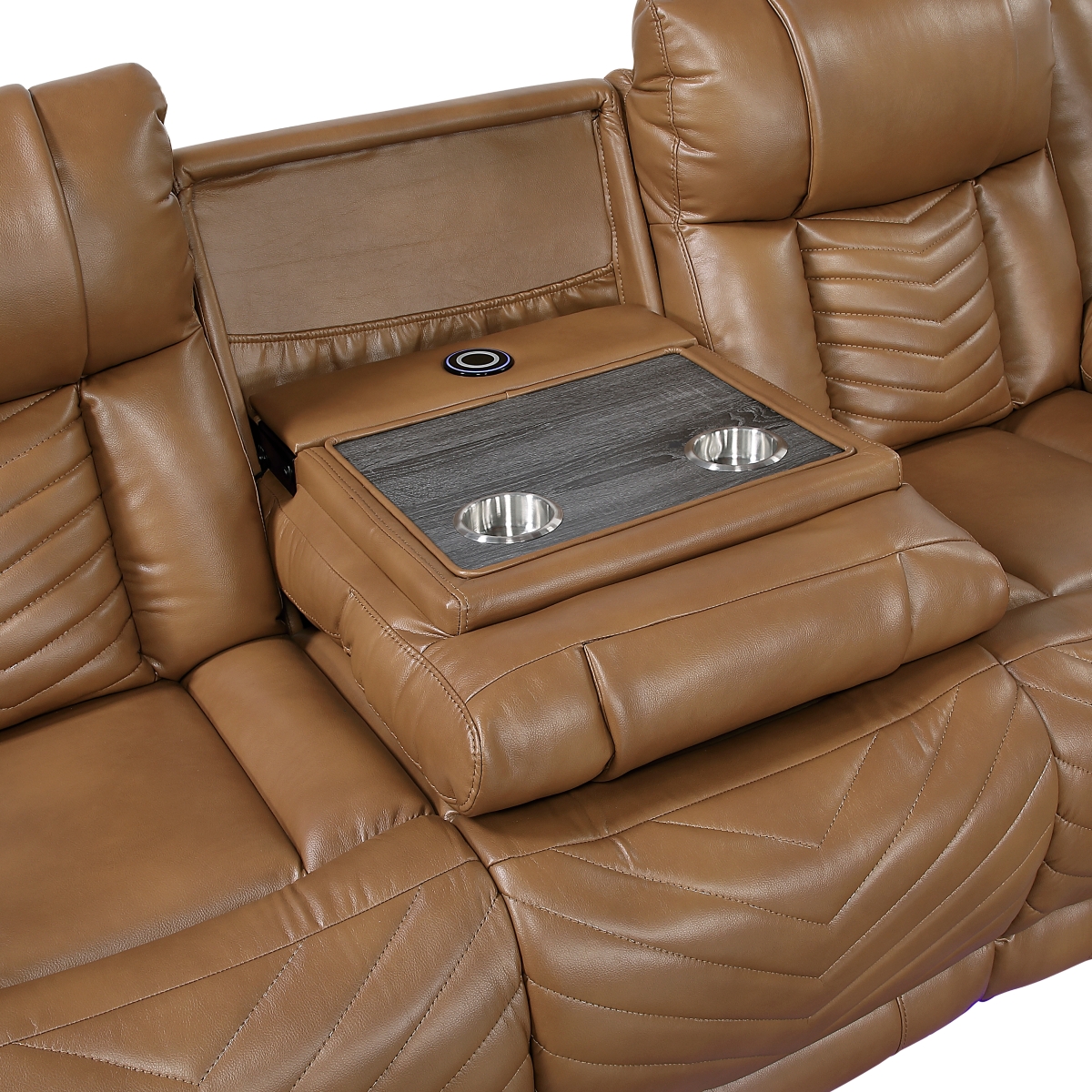 8457BRW Huron Brown Power Reclining Sofa Set