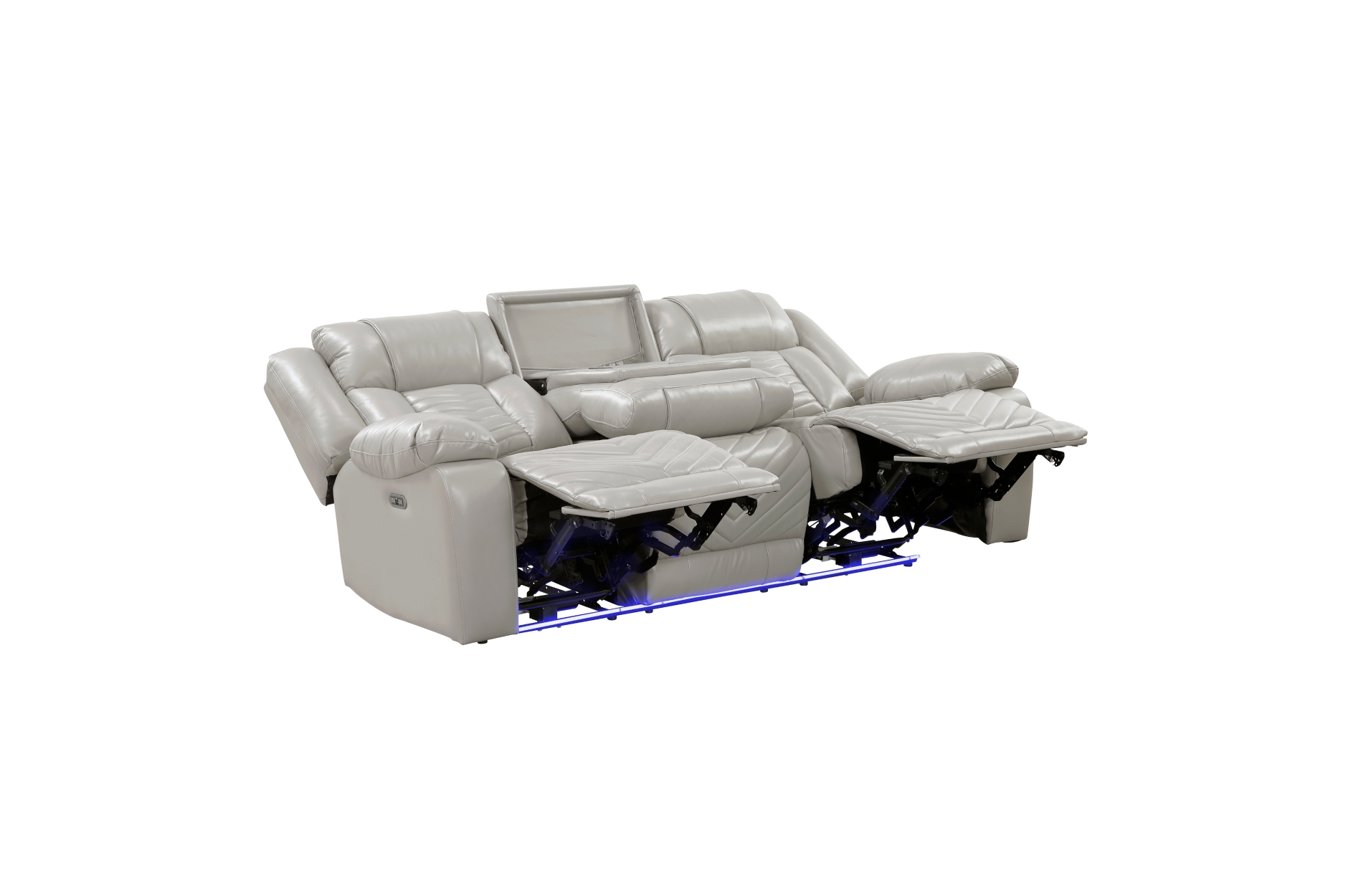 8457GRY Huron Gray Power Reclining Sofa Set