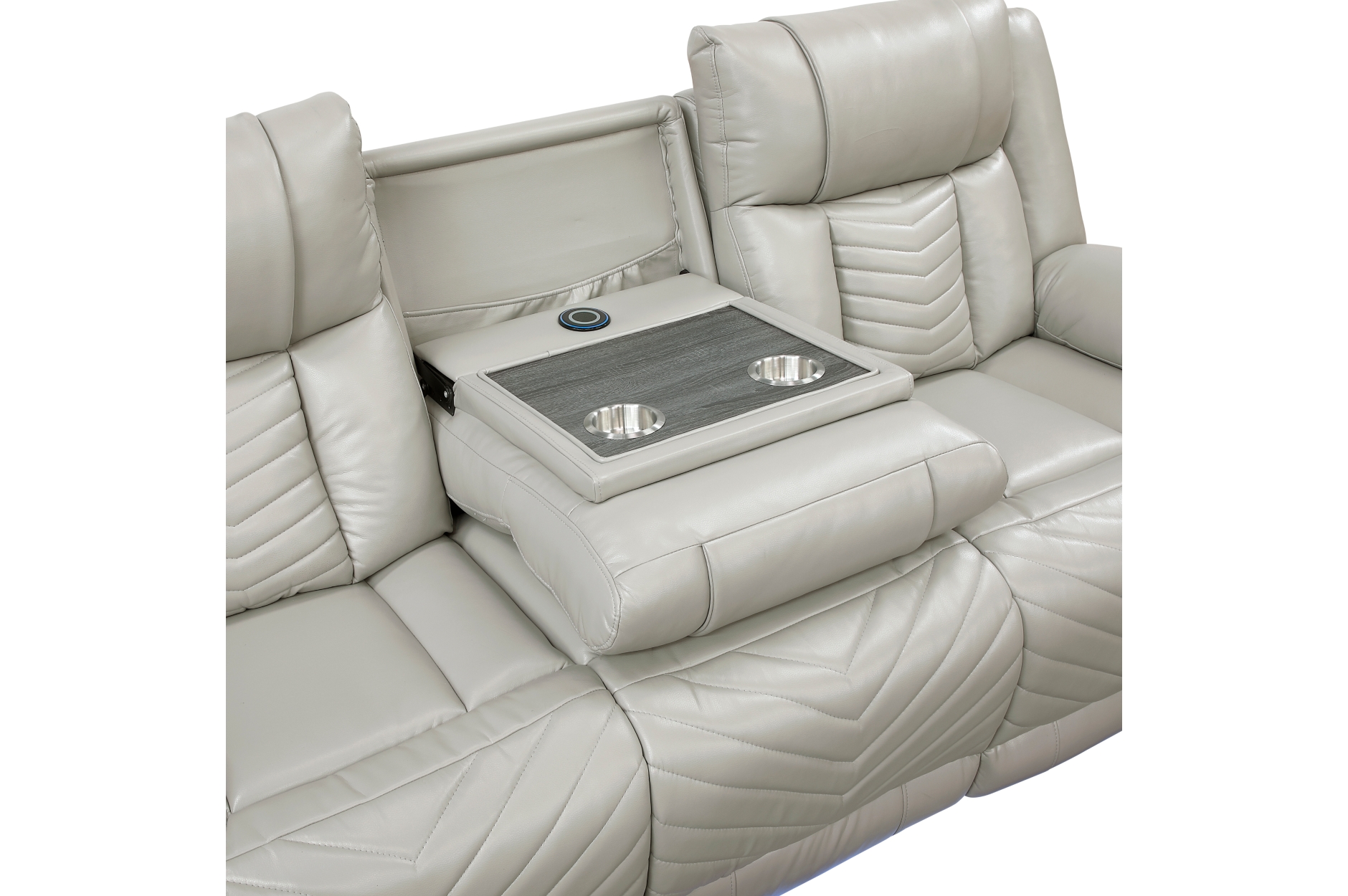 8457GRY Huron Gray Power Reclining Sofa Set