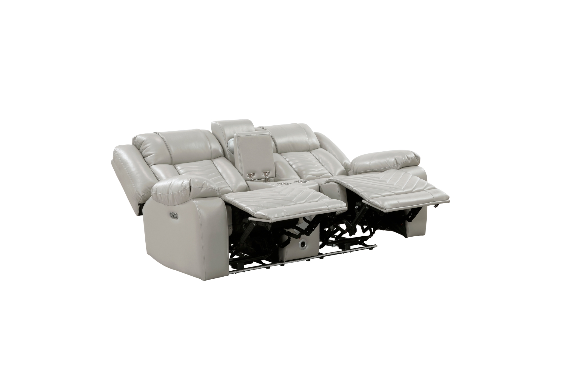 8457GRY Huron Gray Power Reclining Sofa Set