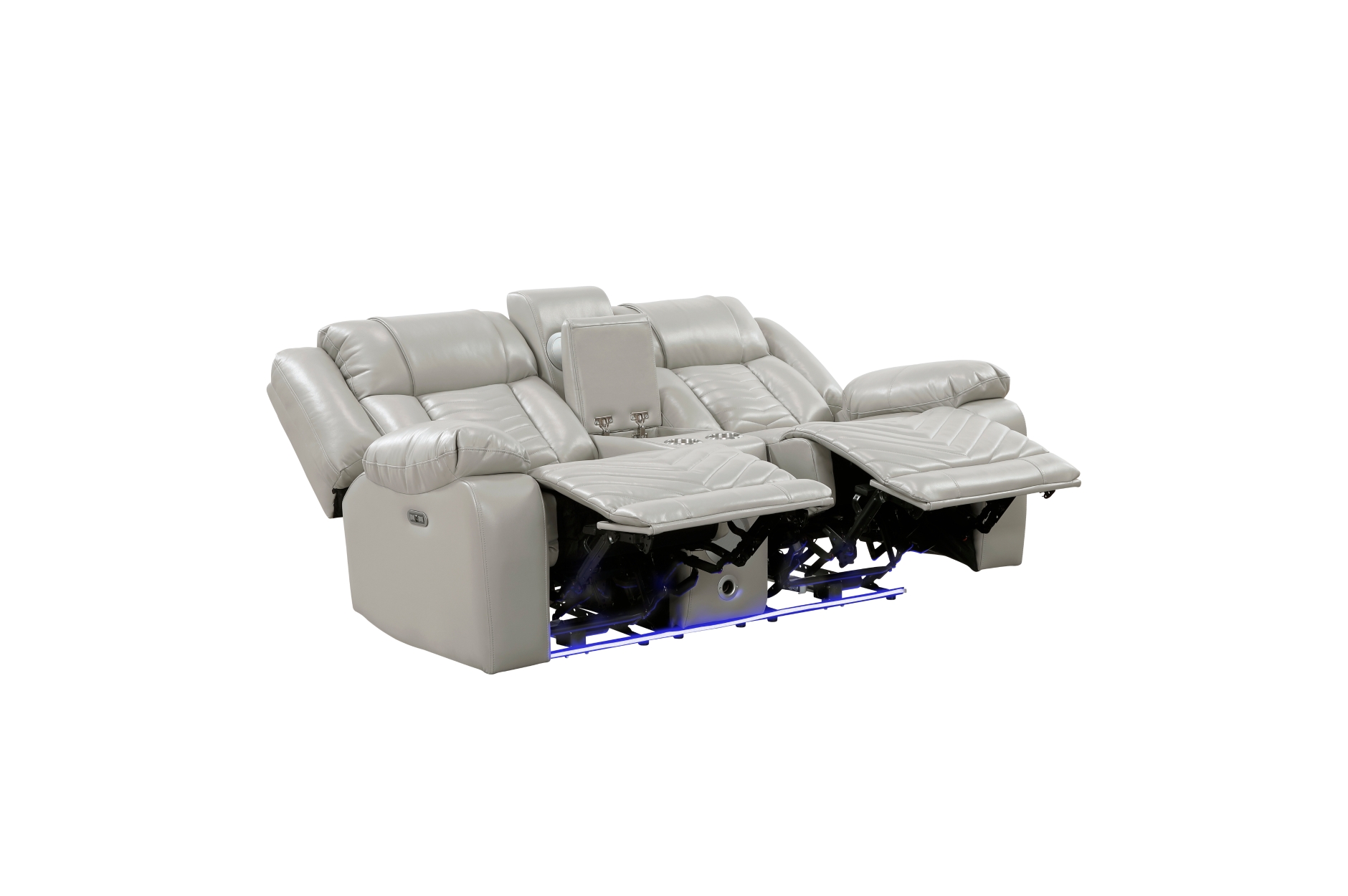 8457GRY Huron Gray Power Reclining Sofa Set