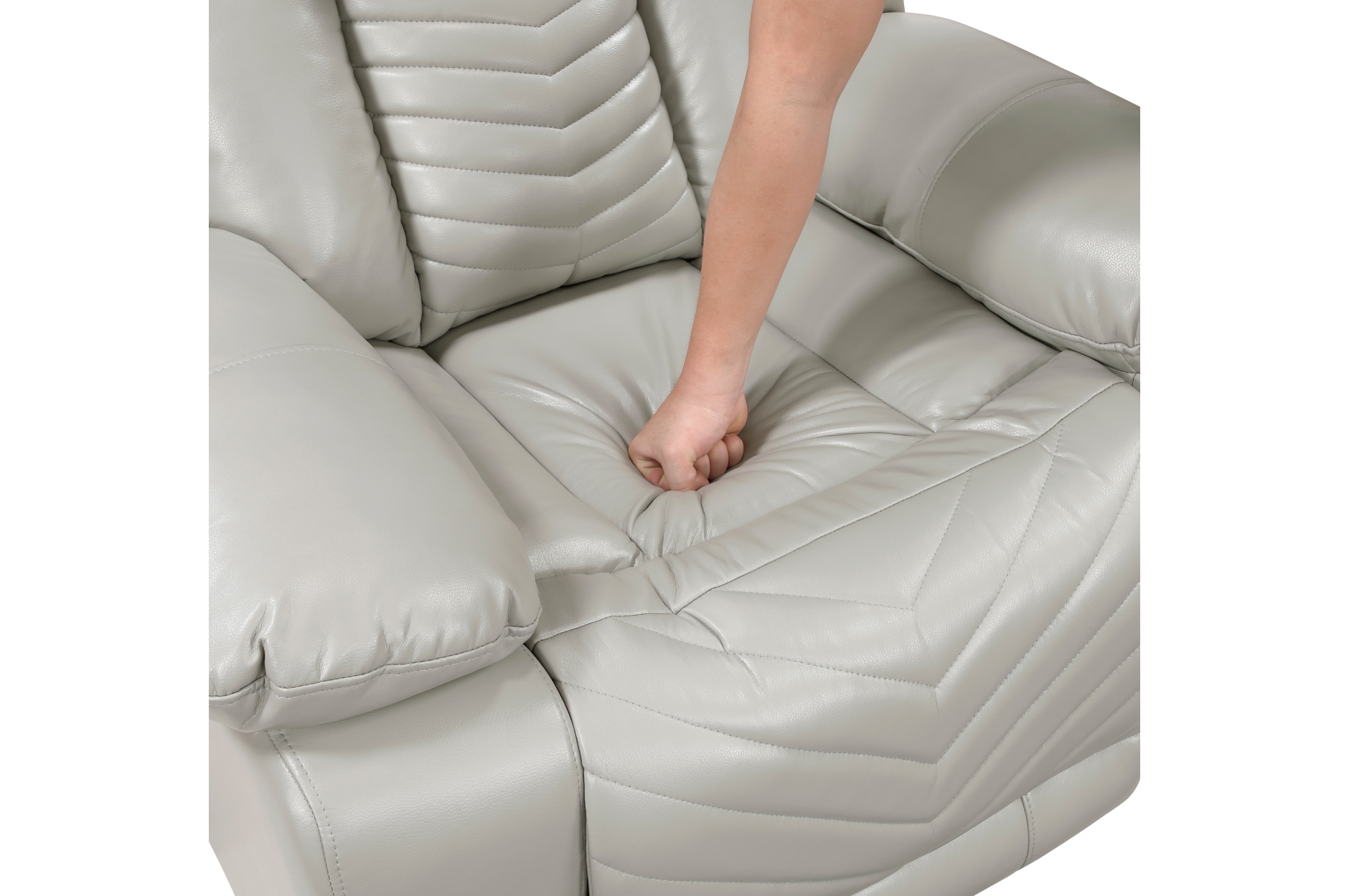 8457GRY Huron Gray Power Reclining Sofa Set