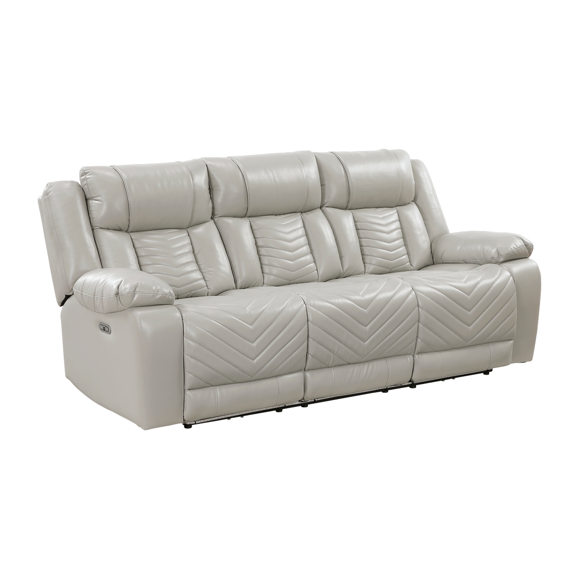 8457GRY Huron Gray Power Reclining Sofa Set