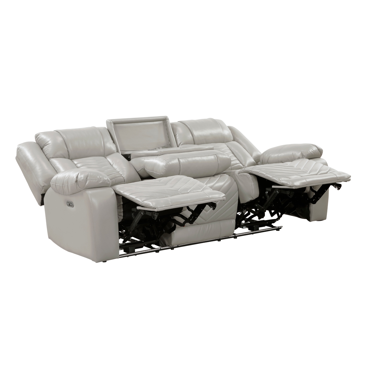 8457GRY Huron Gray Power Reclining Sofa Set
