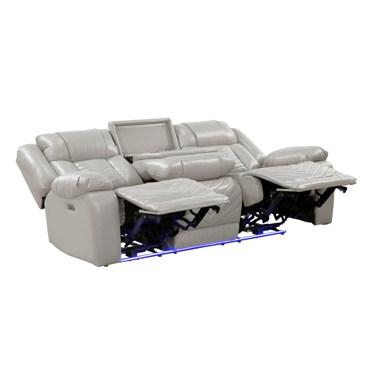 8457GRY Huron Gray Power Reclining Sofa Set