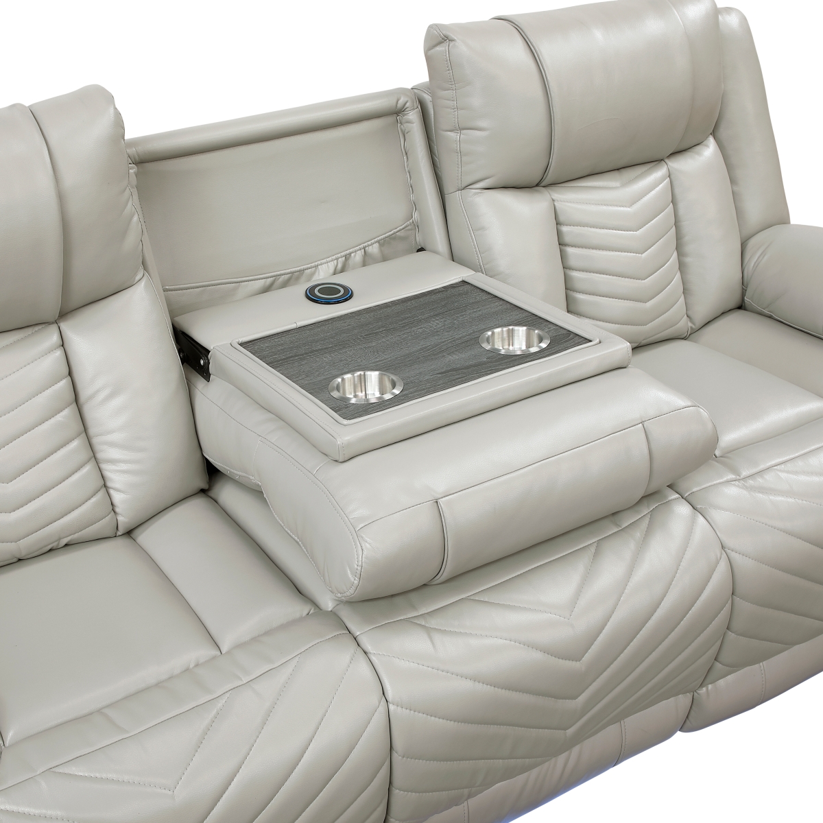 8457GRY Huron Gray Power Reclining Sofa Set