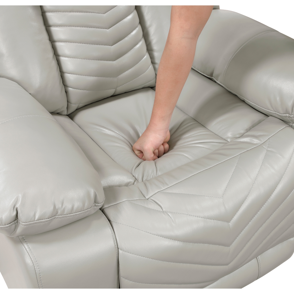 8457GRY Huron Gray Power Reclining Sofa Set