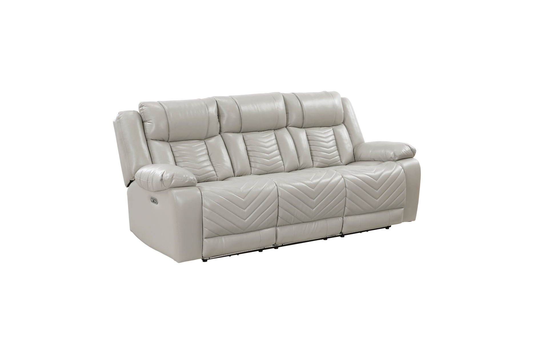 8457GRY Huron Gray Power Reclining Sofa Set