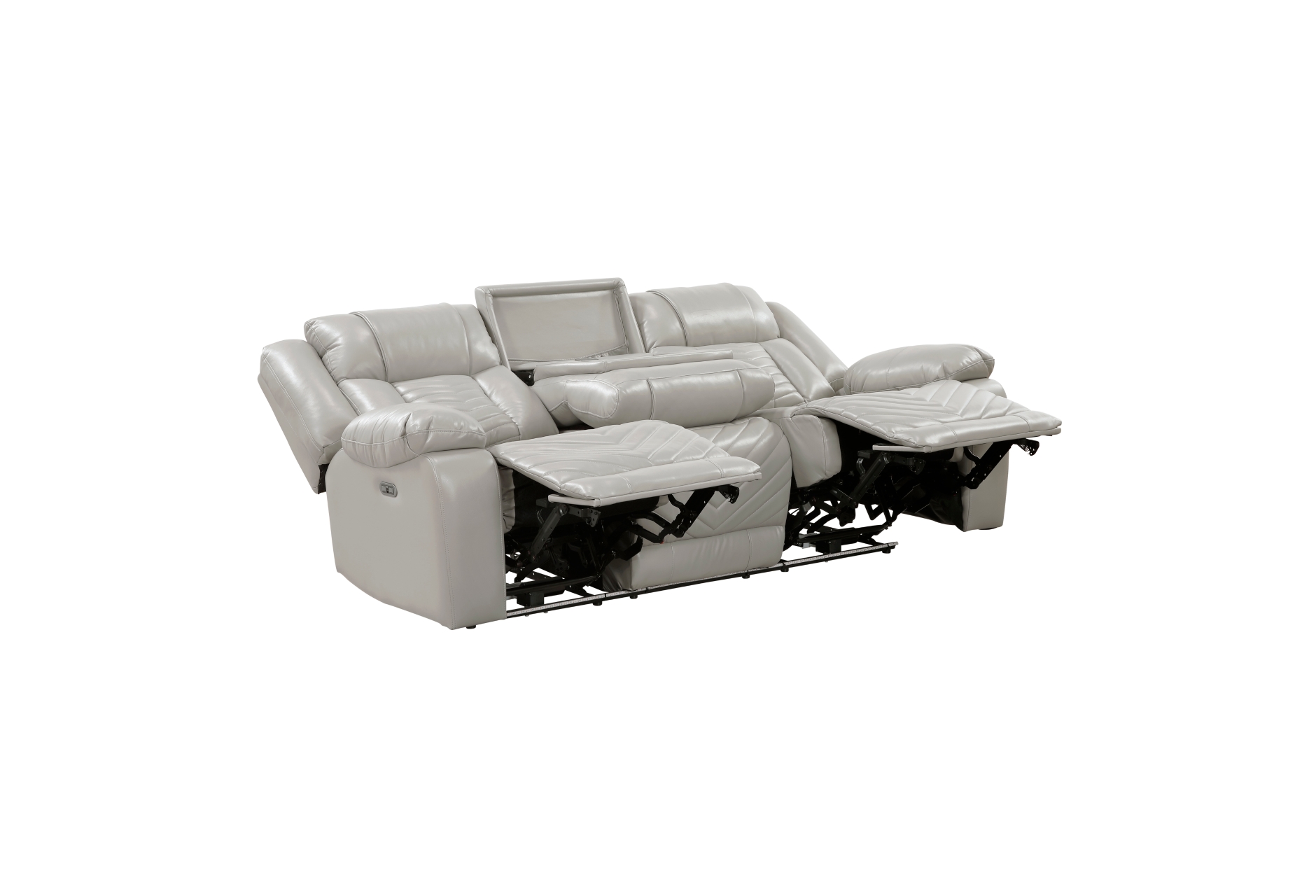 8457GRY Huron Gray Power Reclining Sofa Set