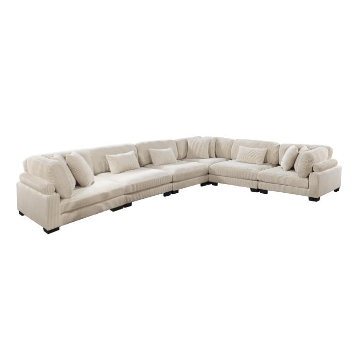 8555BE*3CR3AC Traverse Beige 6-Piece Modular Sectional