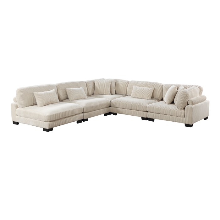 8555BE*5SC Traverse Beige 5-Piece Modular Sectional