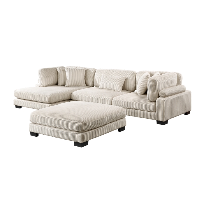 8555BE*CRACVCOT Traverse Beige 4-Piece Modular Sectional