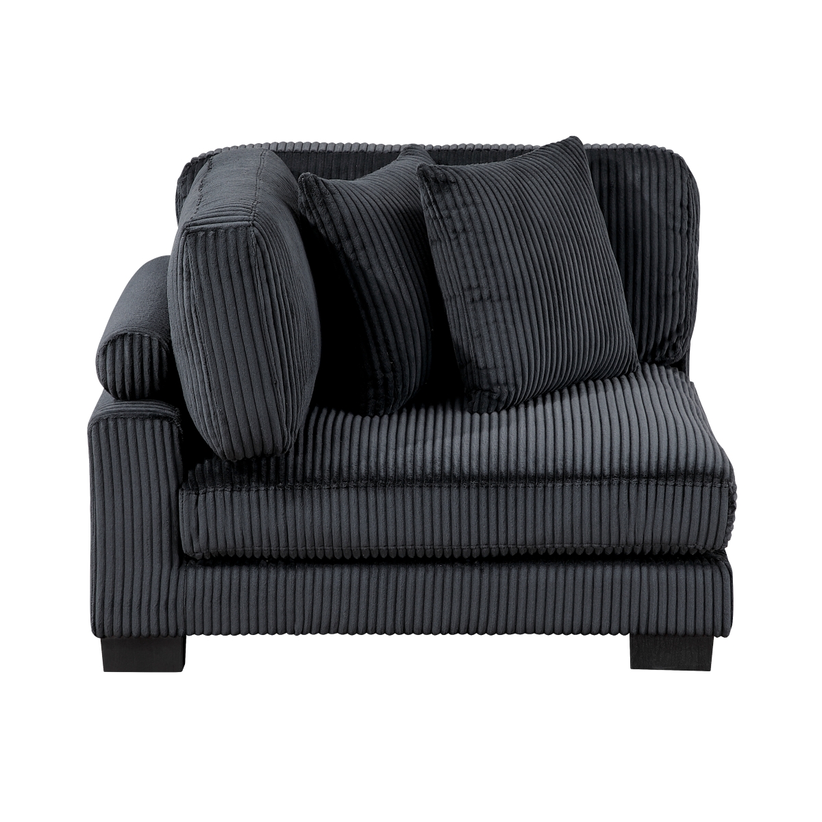 8555BK-3* Traverse Black Sofa