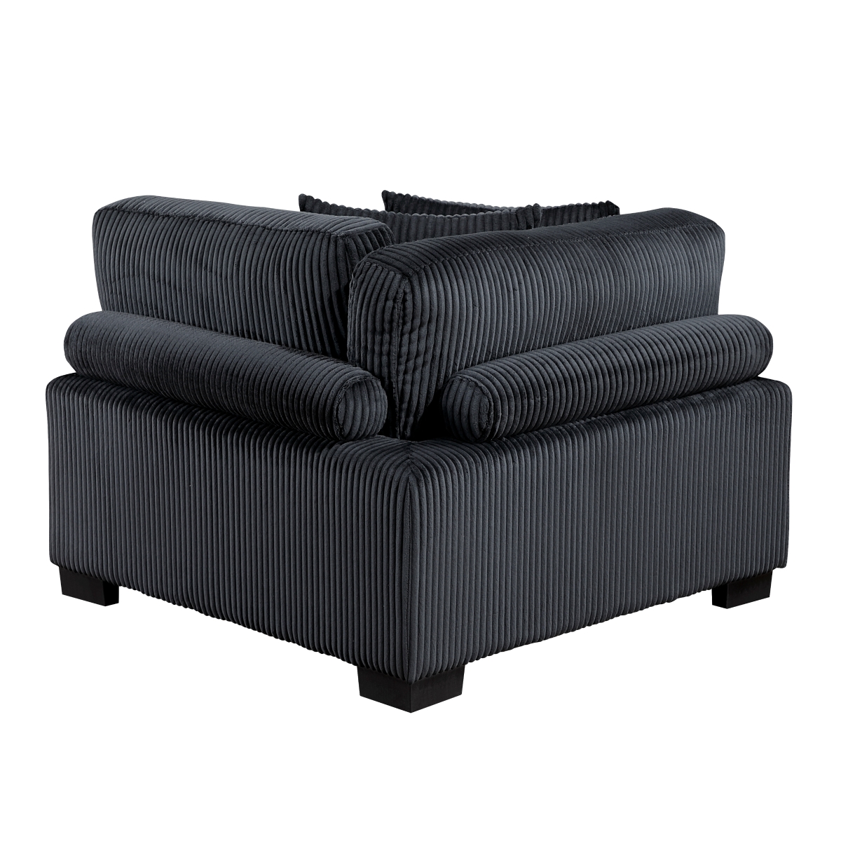 8555BK-3* Traverse Black Sofa