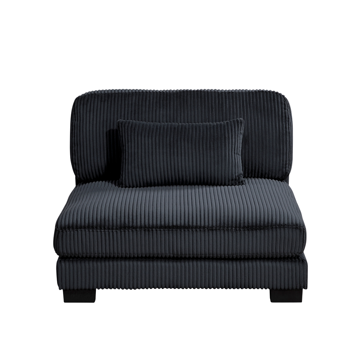 8555BK-3* Traverse Black Sofa